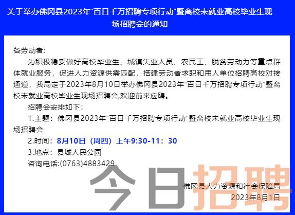 佛冈最新招聘动态与职业发展机遇揭秘