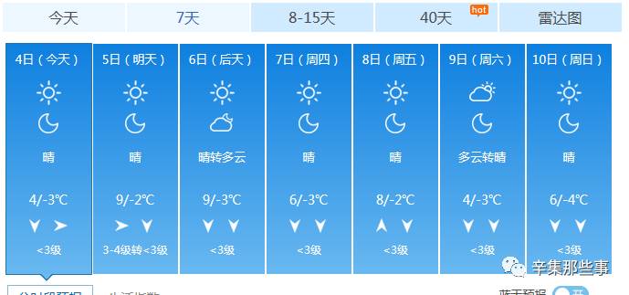 辛集天气预报